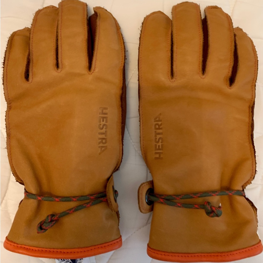 Men’s Hestra Alpine Pro Wakayama Leather Gloves Size 9